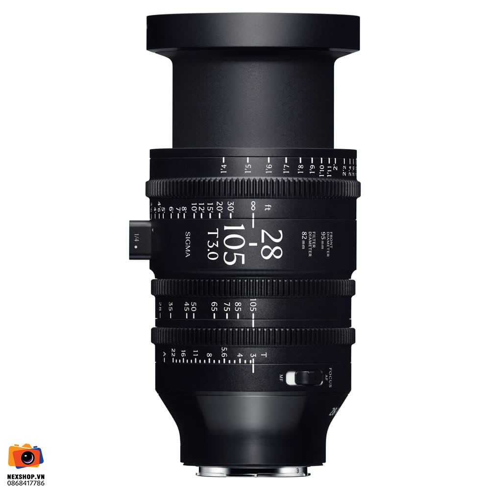 Ống kính Sigma AF Cine 28–105mm T3 FF Cine Line for E-Mount (Feet) | Chính hãng