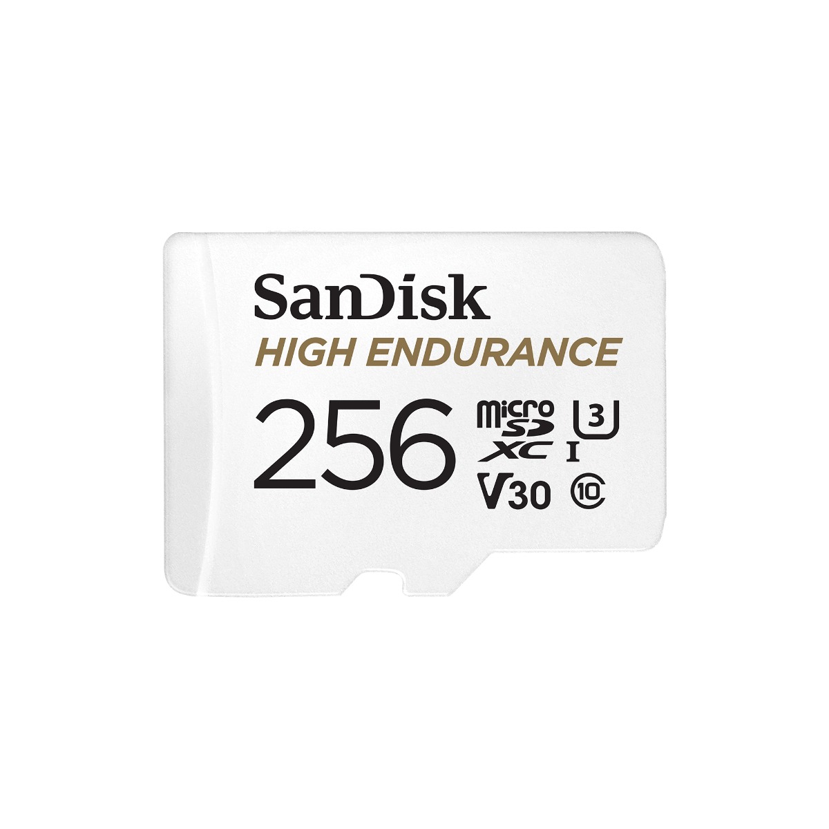 256Gb Thẻ nhớ SanDiskHigh Endurance microSDXC™, UHS-I, C10, U3, V30, 100MB/s R, 40MB/s W, 10,000Hrs, SD adaptor