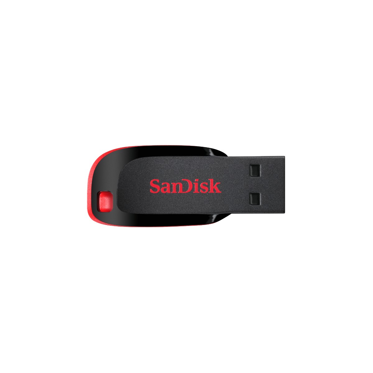 32GB USB SanDisk Cruzer Blade CZ50 , USB 2.0, Black with red accent, compact design