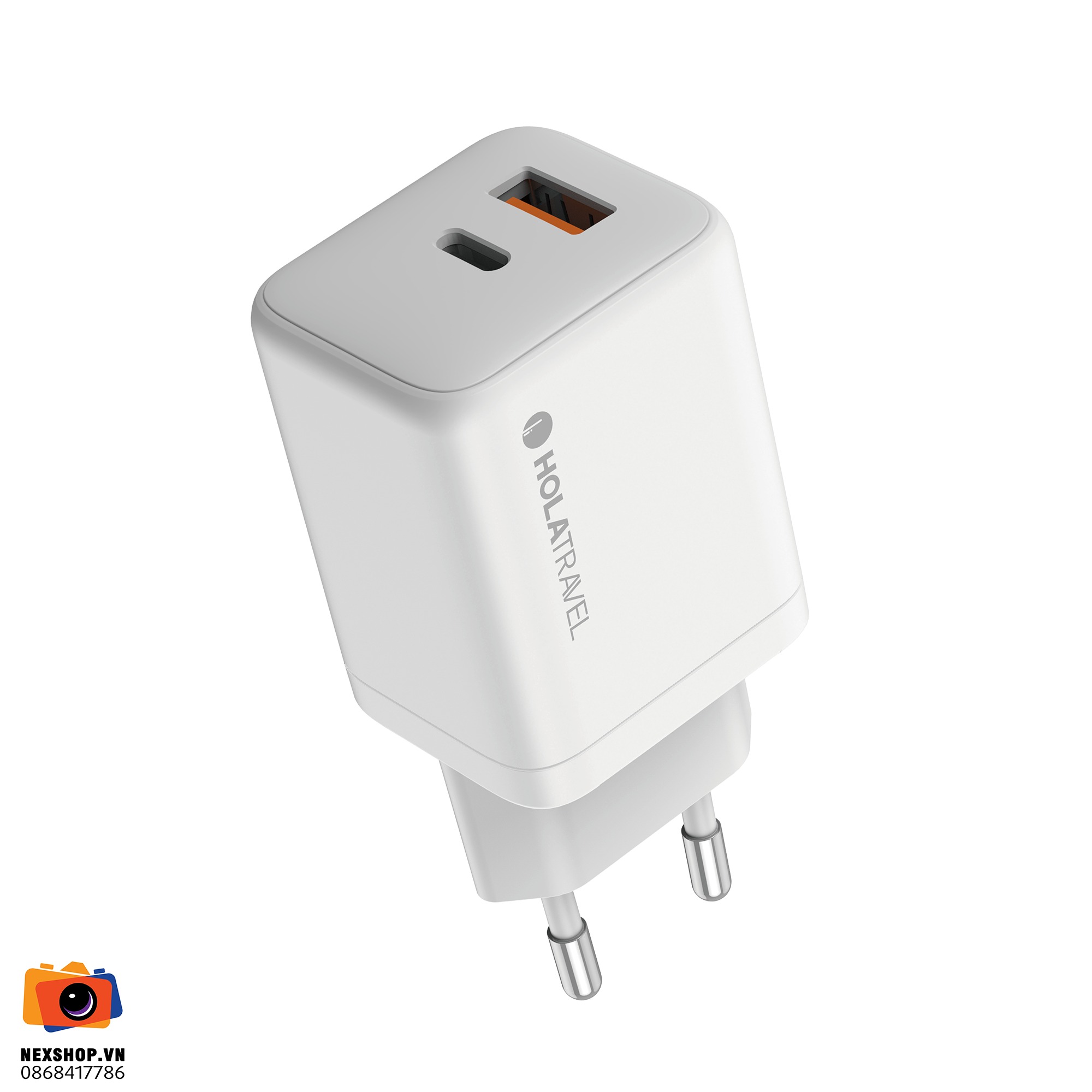Adapter sạc 45W Hola Travel T2 | Trắng