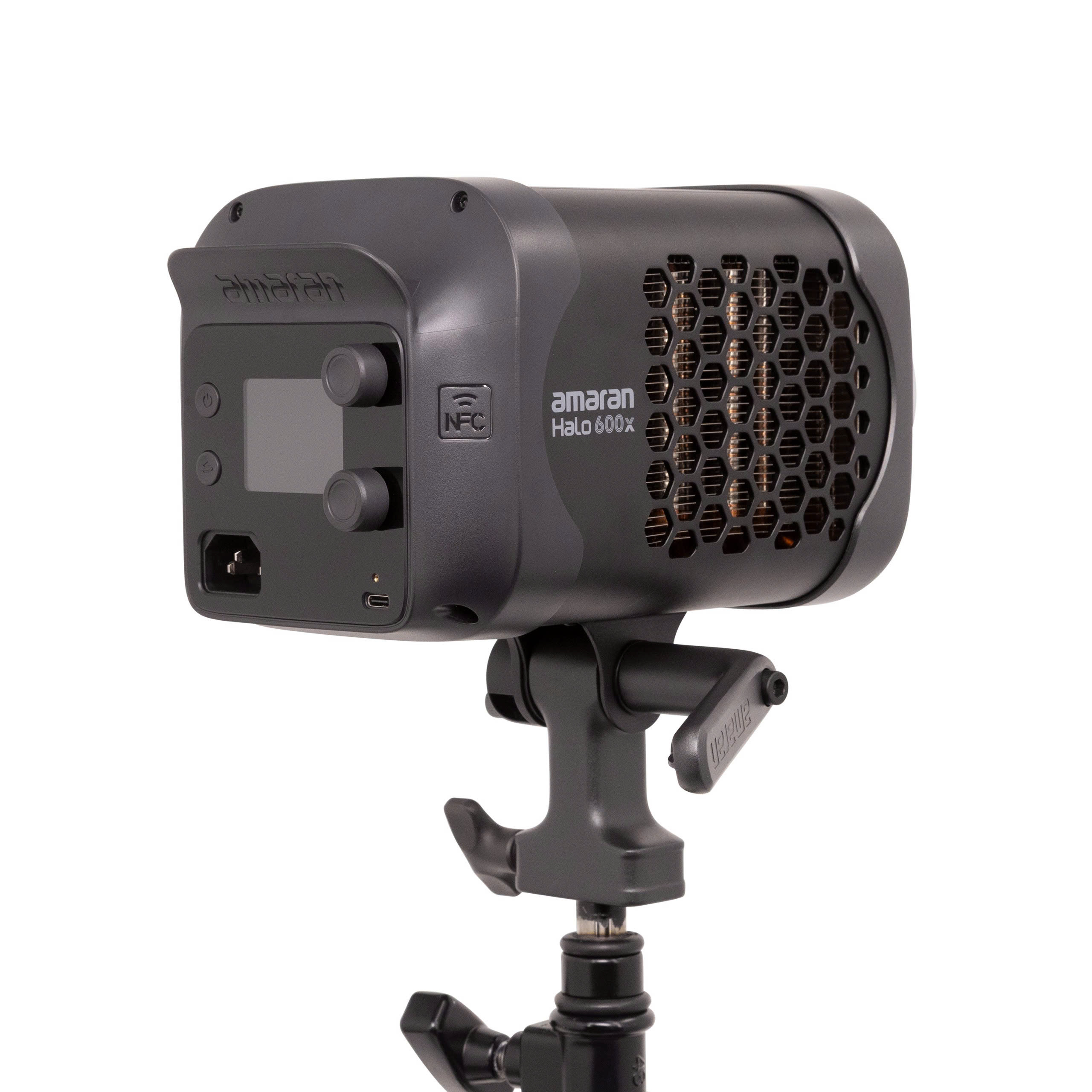 Amaran Halo 600x | Chính hãng - Đèn flash di động mạnh mẽ - mặt sau và phụ kiện đi kèm