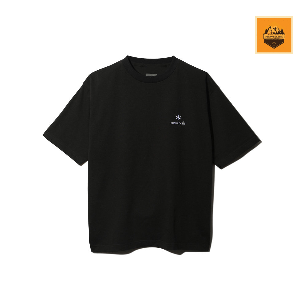 Áo Thun Snow Peak One Point Logo T Shirt Black | Chính hãng