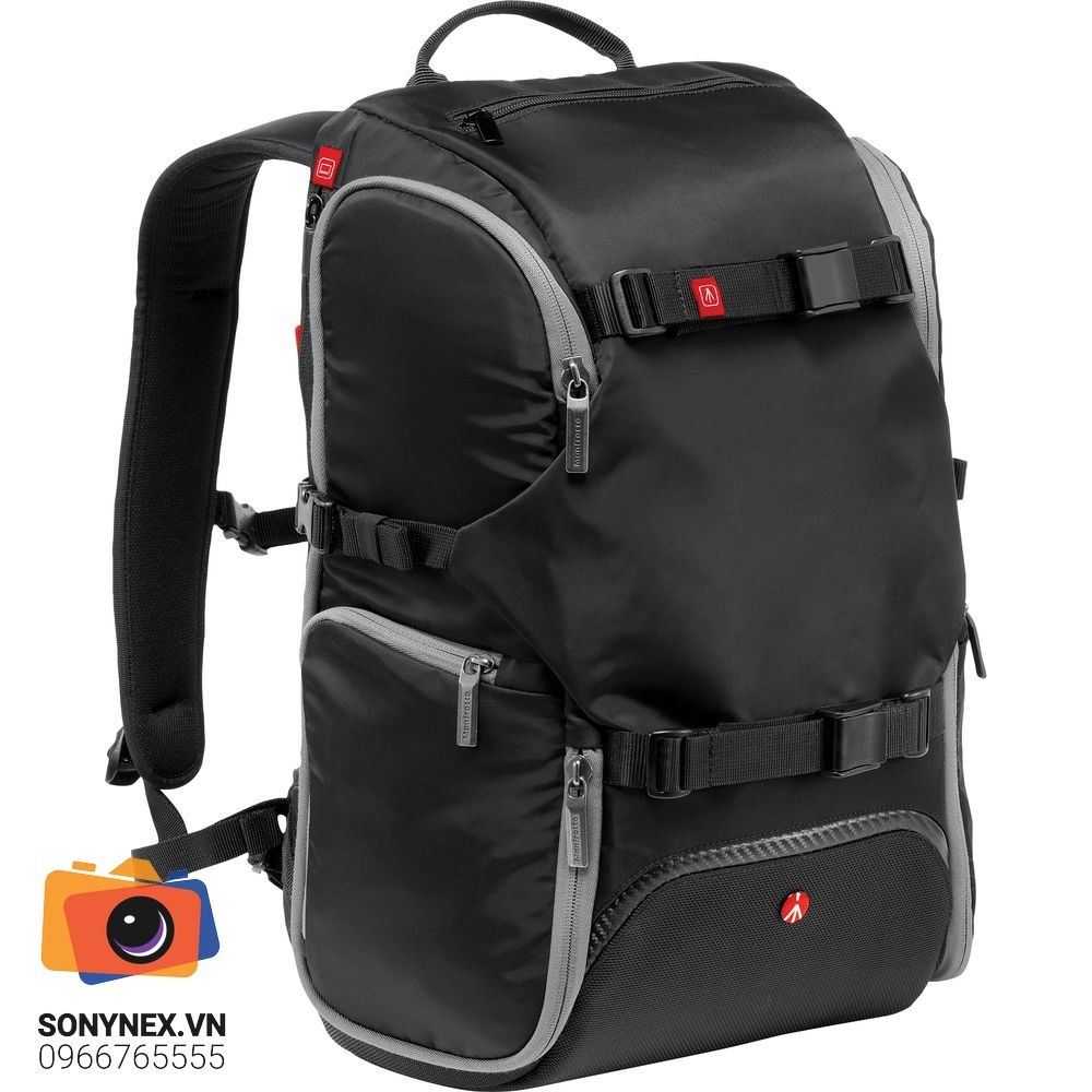 Balo máy ảnh Manfrotto Travel Backpack | Đen | Chính hãng
