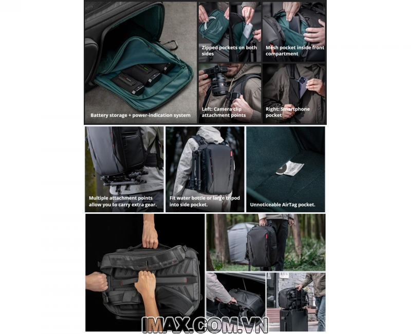 Balo máy ảnh PGYTECH OneMo 2 25L + Túi đeo chéo 5L | Chính hãng