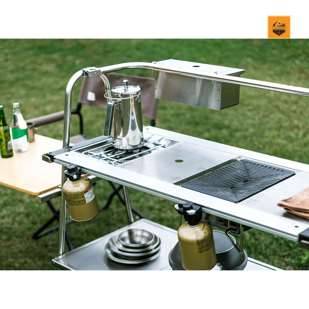 Bàn bếp Snow peak Stainless Steel Kitchen Table, LV-310 | Chính hãng