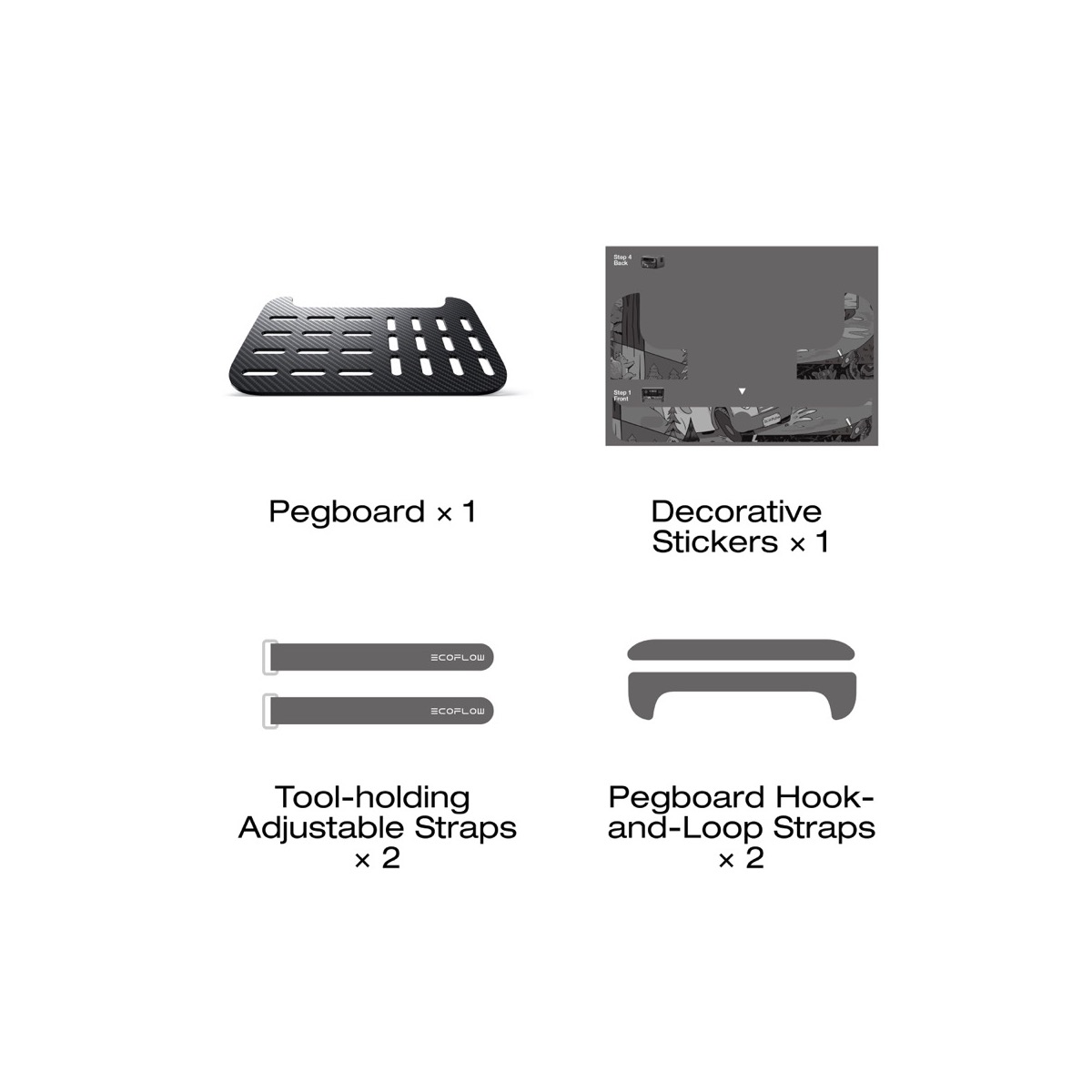 Bảng treo dụng cụ dã ngoại EcoFlow RIVER 3 Plus Tool Pegboard & Mount Kit | Chính hãng