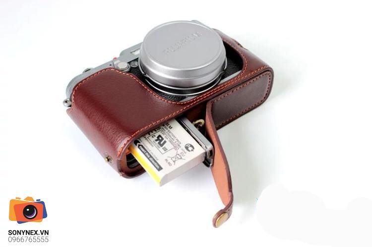 Bao da FUJIFILM X100S | Nâu đậm | Nhập khẩu