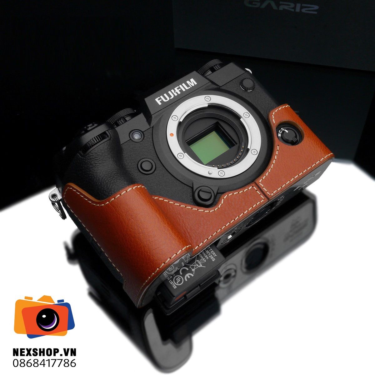 Bao da Fuji X-H1 Nâu nhạt | Gariz | Nhập khẩu
