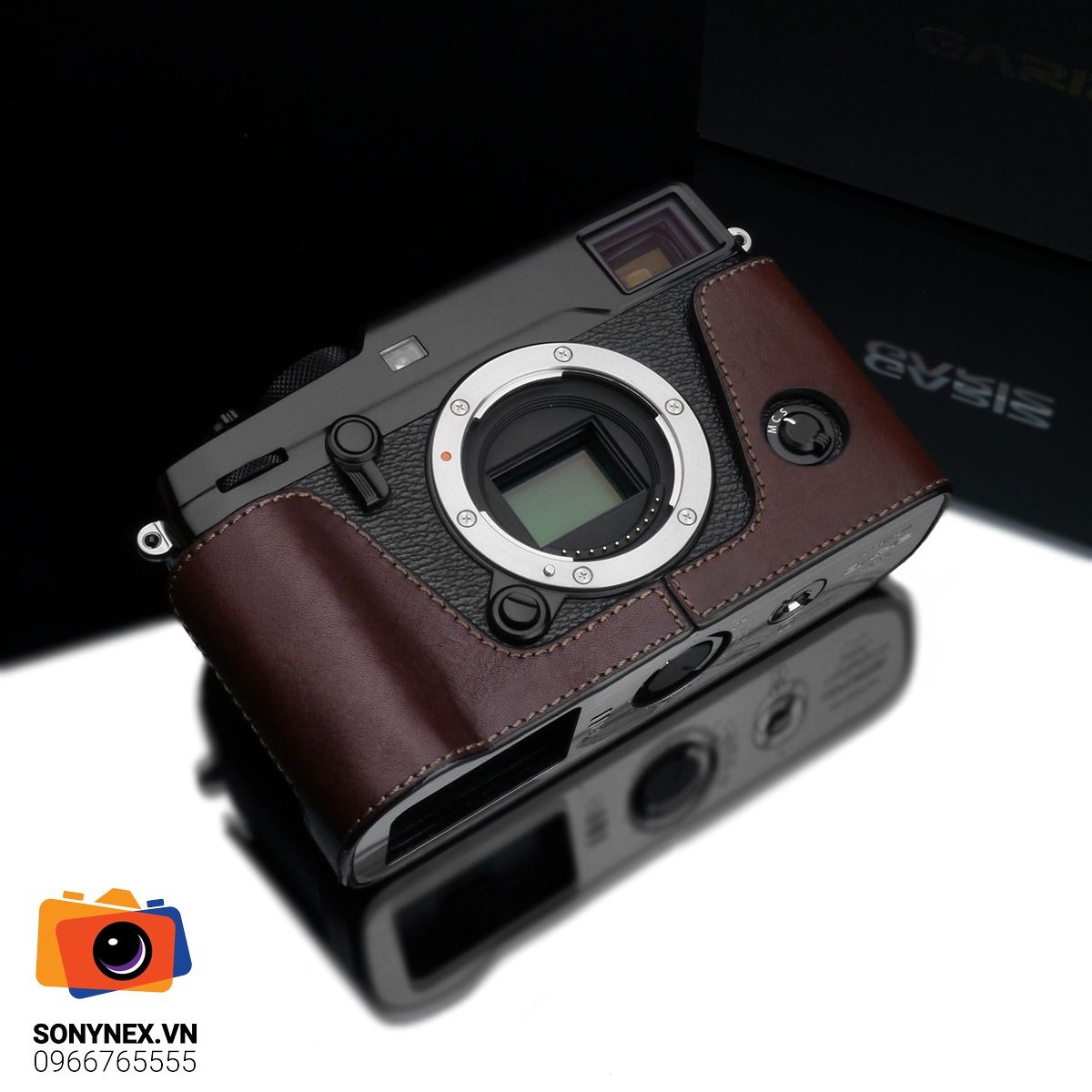 Bao da Fuji X-Pro2 Nâu Đậm | Gariz | Hàng Nhập khẩu