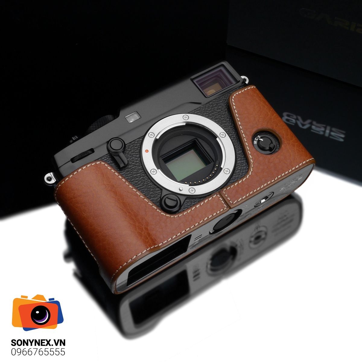 Bao da Fuji X-Pro2 Nâu Nhạt | Gariz | Hàng Nhập khẩu