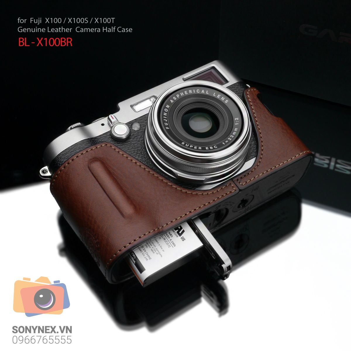Bao da Fuji X100 S/T Nâu | Gariz | Hàng Nhập khẩu