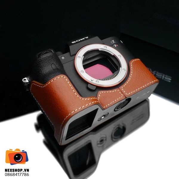 Bao da Gariz Sony A7RM4/A9M2 | Nâu Nhạt | Gariz | Hàng Nhập khẩu