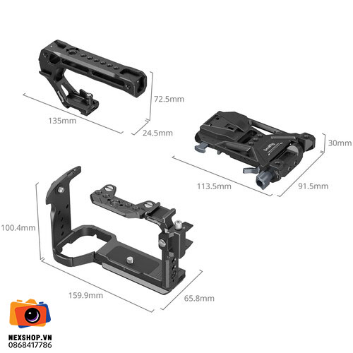 Basic Cage Kit with Battery Plate for Sony FX2 | Full VAT - chi tiết 3