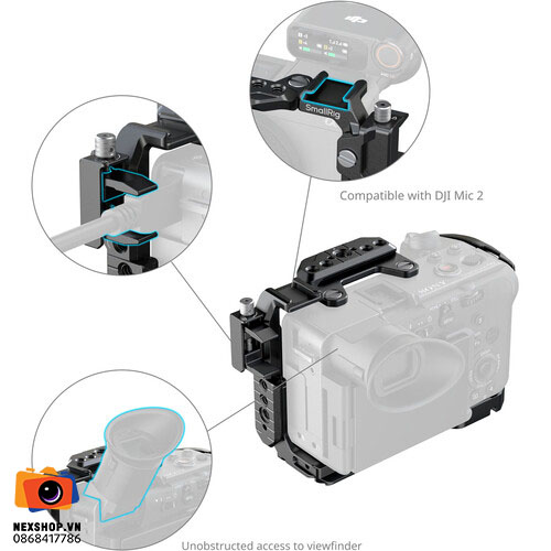 Basic Cage Kit with Battery Plate for Sony FX2 | Full VAT - chi tiết 5