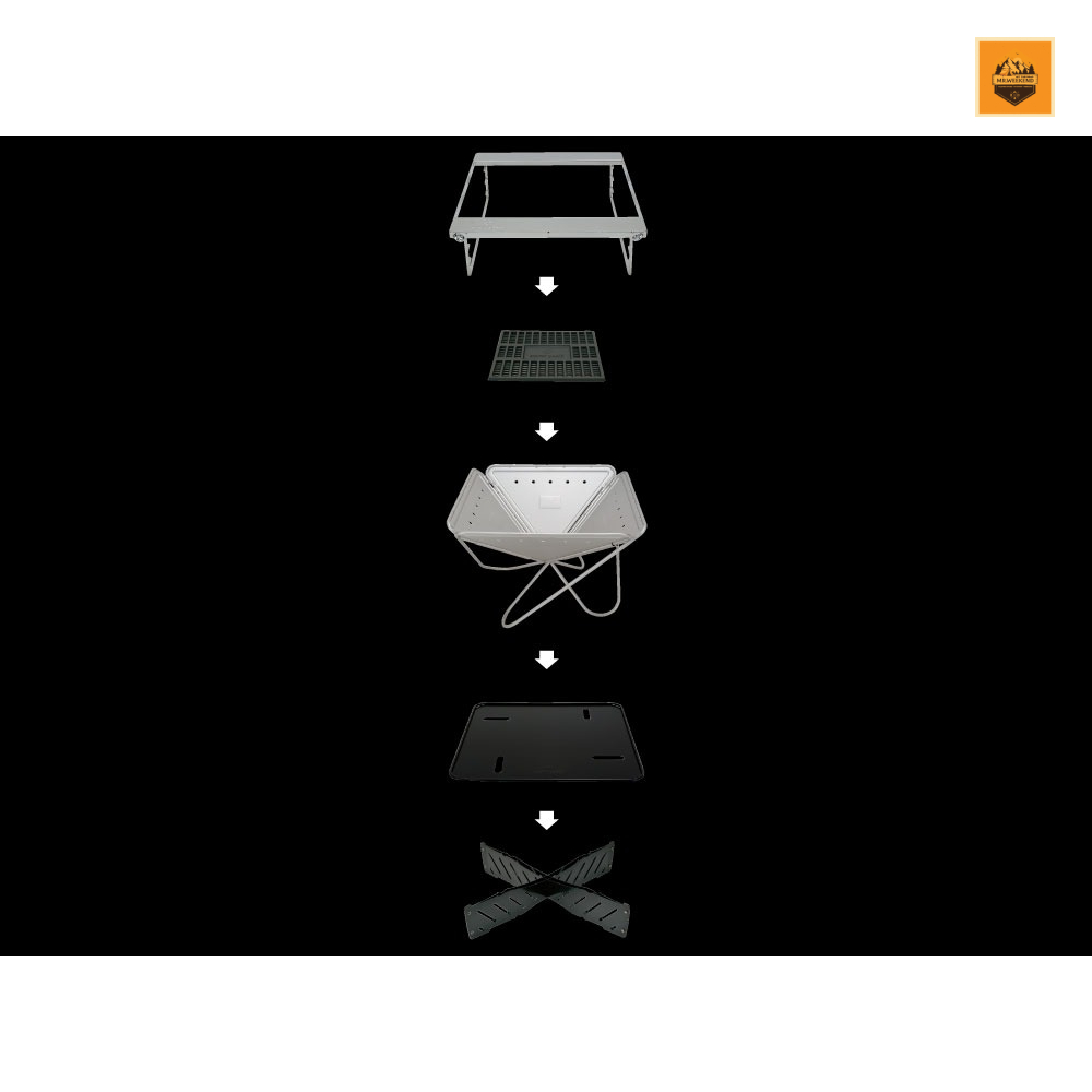 Bếp Củi Snow peak Pack & Carry M Fireplace, ST-033R | Chính hãng
