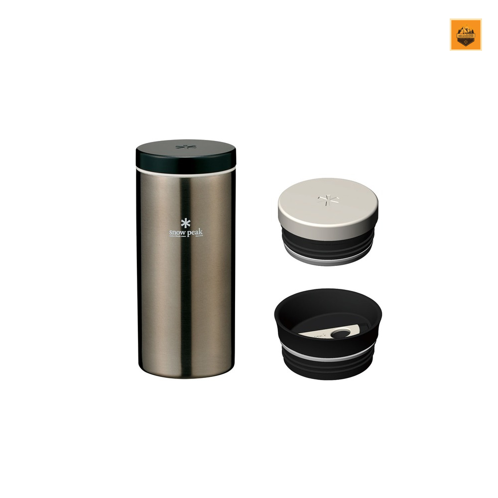 Bình giữ nhiệt Snow peak Kanpai Bottle 350ml Dark Silver, TW-070R-DS | Chính hãng
