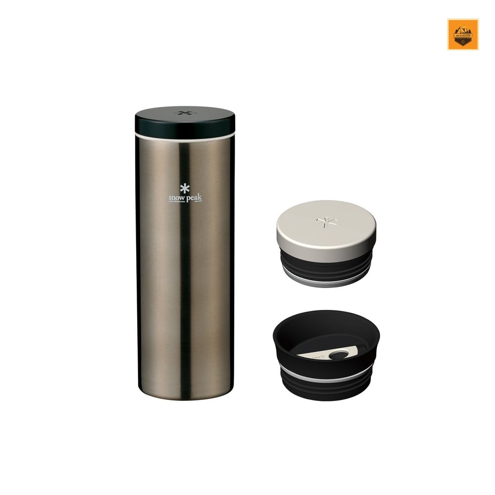 Bình giữ nhiệt Snow peak Kanpai Bottle 500ml Dark Silver, TW-071R-DS | Chính hãng