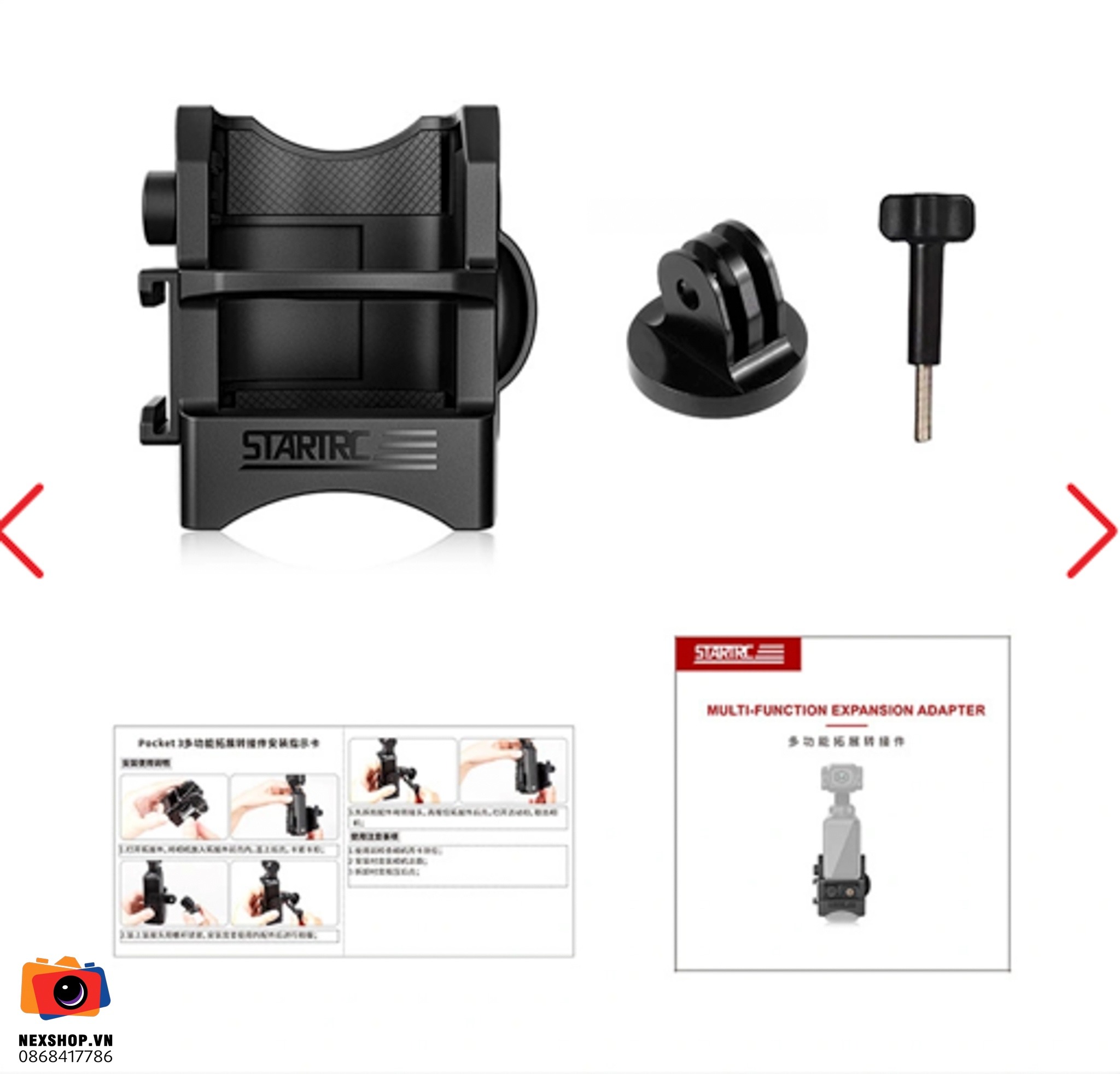 Bộ Chuyển Đổi Mở Rộng Đa Chức Năng cho DJI Pocket 3 | STARTRC