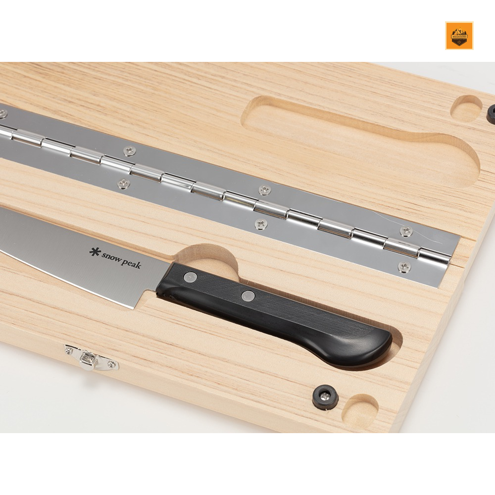 Bộ Dao Thớt Snow peak Chopping Board Set L, CS-208 | Chính hãng