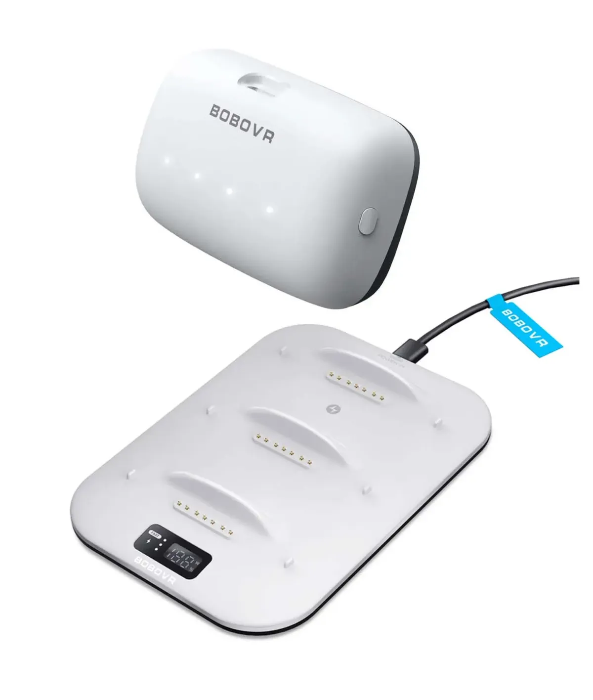 Bộ Dock Sạc Nhanh BOBOVR BD3 90W và Pin B100 10000mAh cho Meta Quest 3/Pico 4