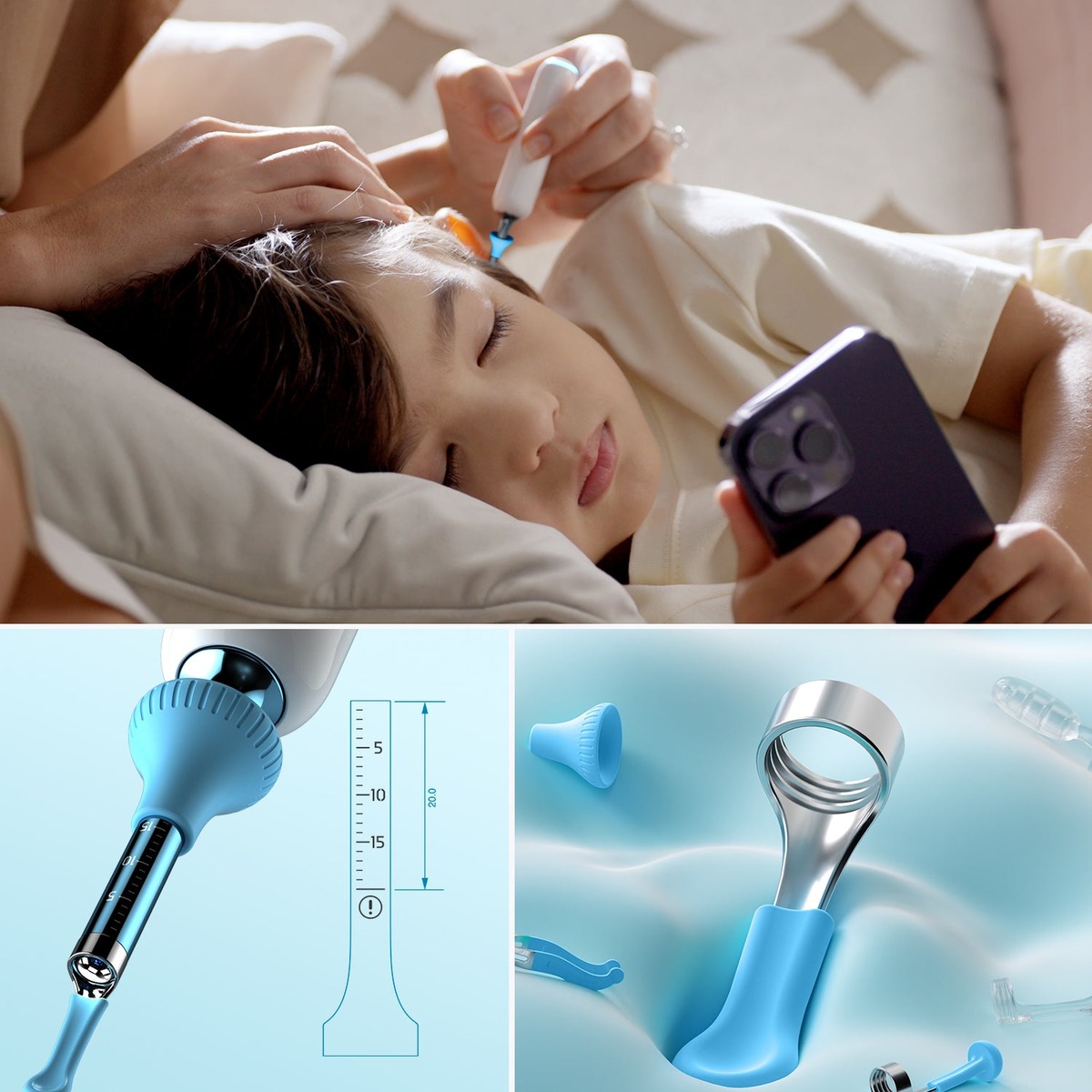Bộ Máy Lấy Ráy Tai Camera Nội Soi Gia Đình Khử Khuẩn Tia UV Bebird EarSight Complete (Home 30S) | Hàng sắp về - Nhận đặt trước