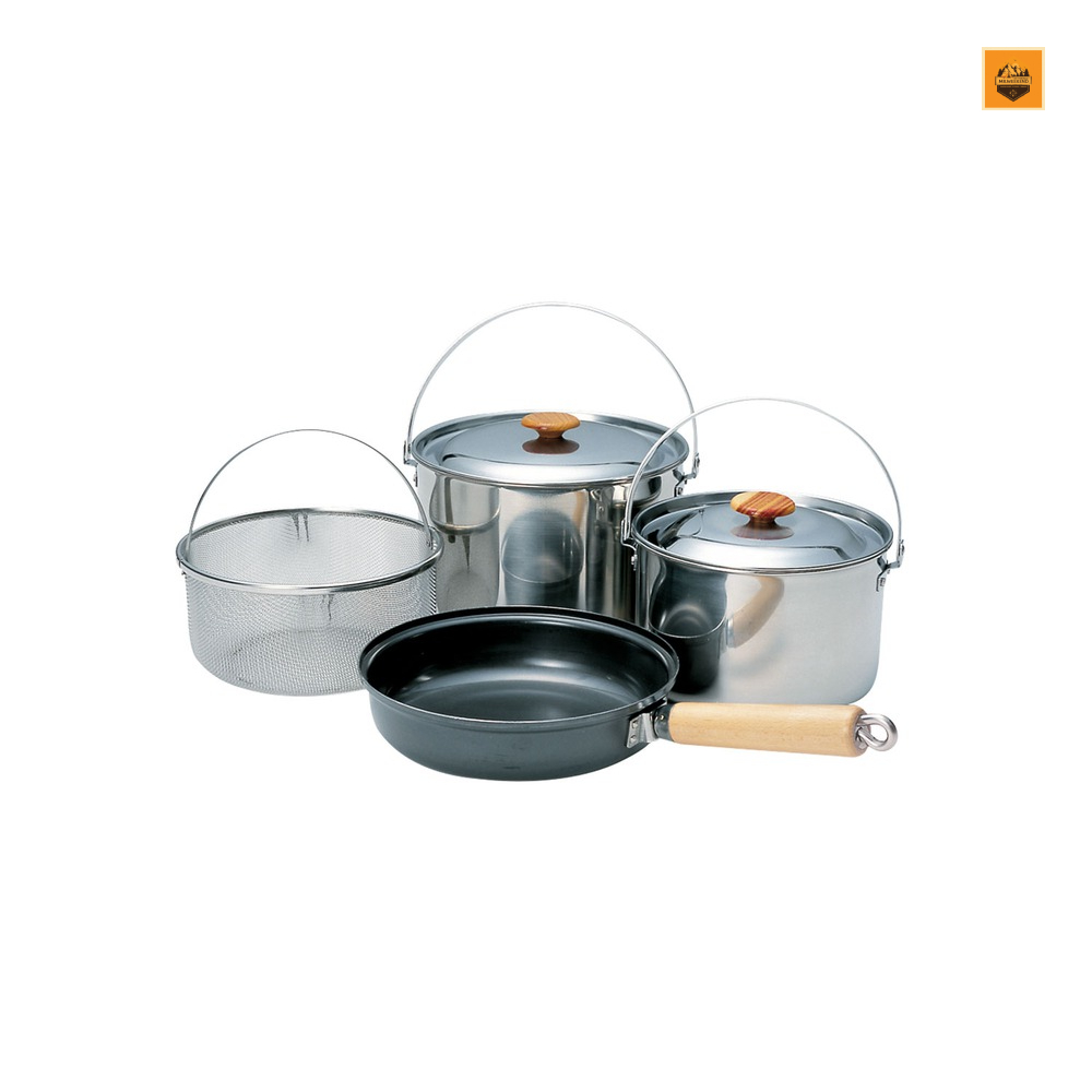Bộ Nồi Nấu Snow peak Field Cooker PRO.3, CS-023 | Chính hãng