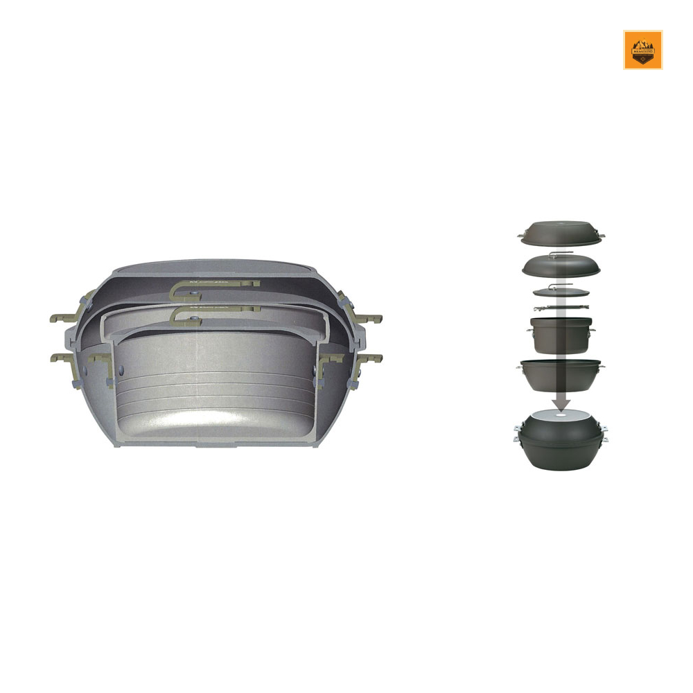 Bộ Nồi Nấu Snow peak Field Cooker Pro, CS-600 | Chính hãng