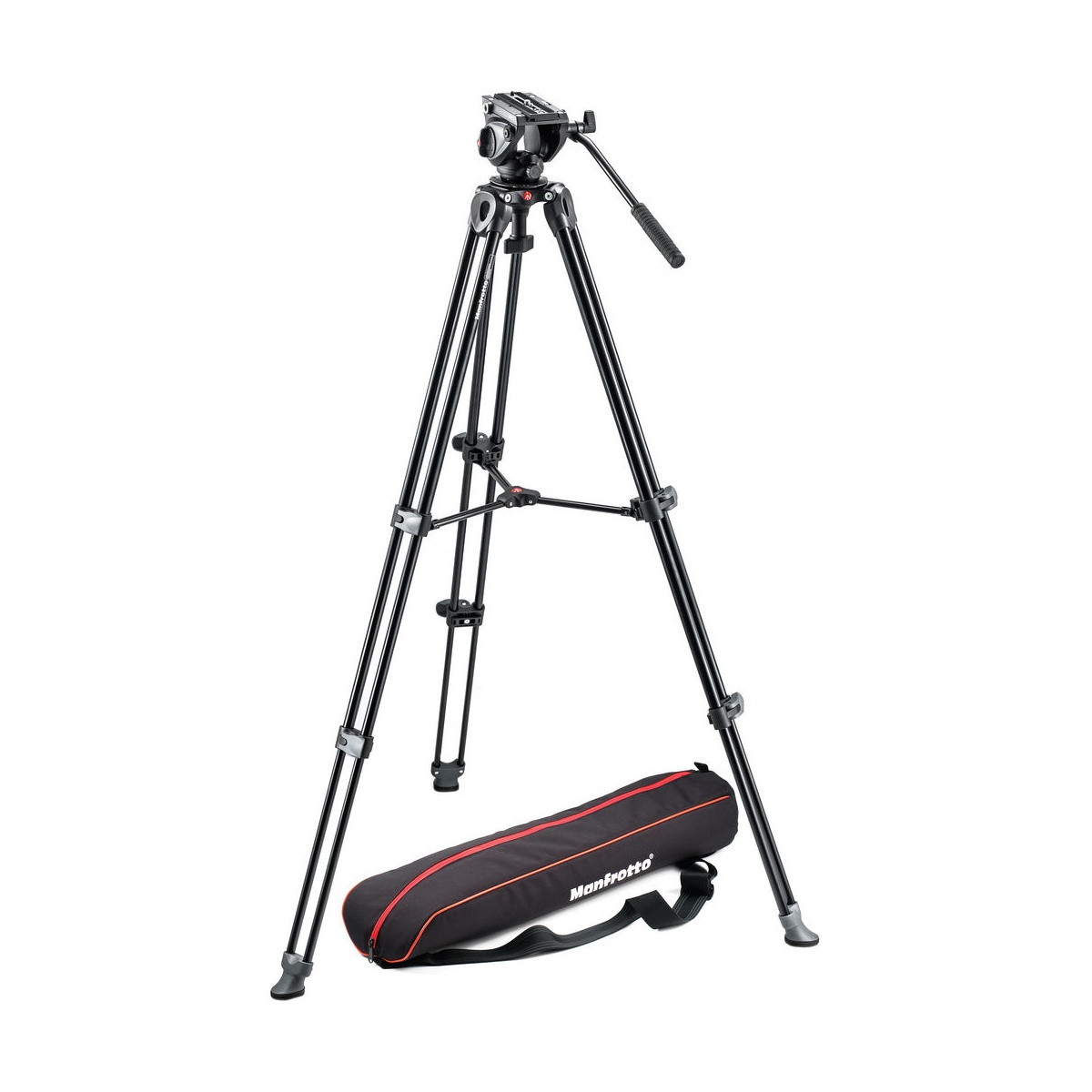 Bộ chân máy Manfrotto 500 Twin Aluminum Leg Video System Tripod | Chính hãng | Fullvat