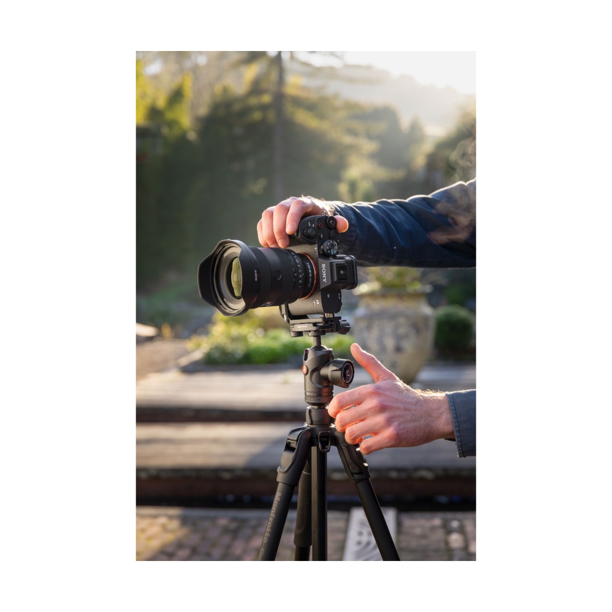 Bộ chân máy Manfrotto Befree Advanced AS Travel lever Aluminum Tripod with 494 Center Ball Head | Chính hãng | Fullvat