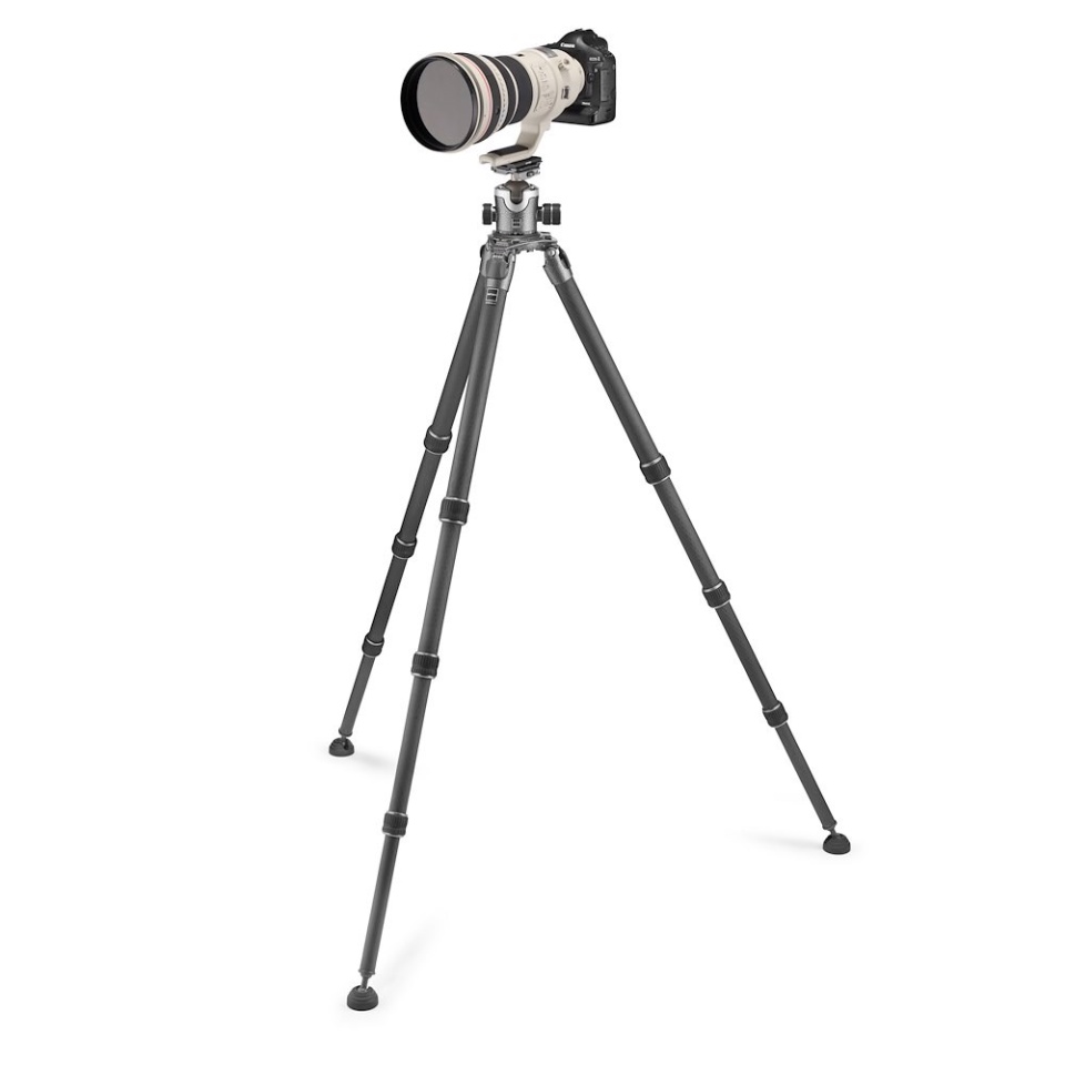 Bộ chân máy ảnh Gitzo Systematic, Series 4 Carbon Fiber 4-Sections Tripod & Series 4 Center Ball Head (Lever Release)