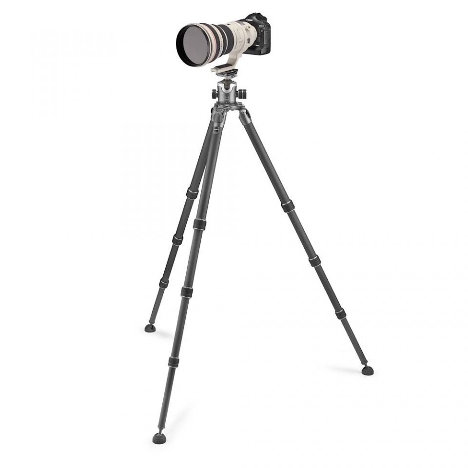 Bộ chân máy ảnh Gitzo Systematic, Series 4 Carbon Fiber 4-Sections Tripod & Series 4 Center Ball Head (Lever Release)