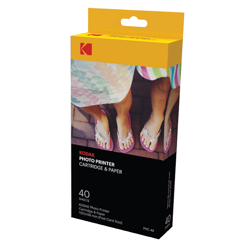 Bộ mực + giấy in ảnh Kodak PHC-40 (40 tờ 10x15cm) | Chính hãng — ảnh 1
