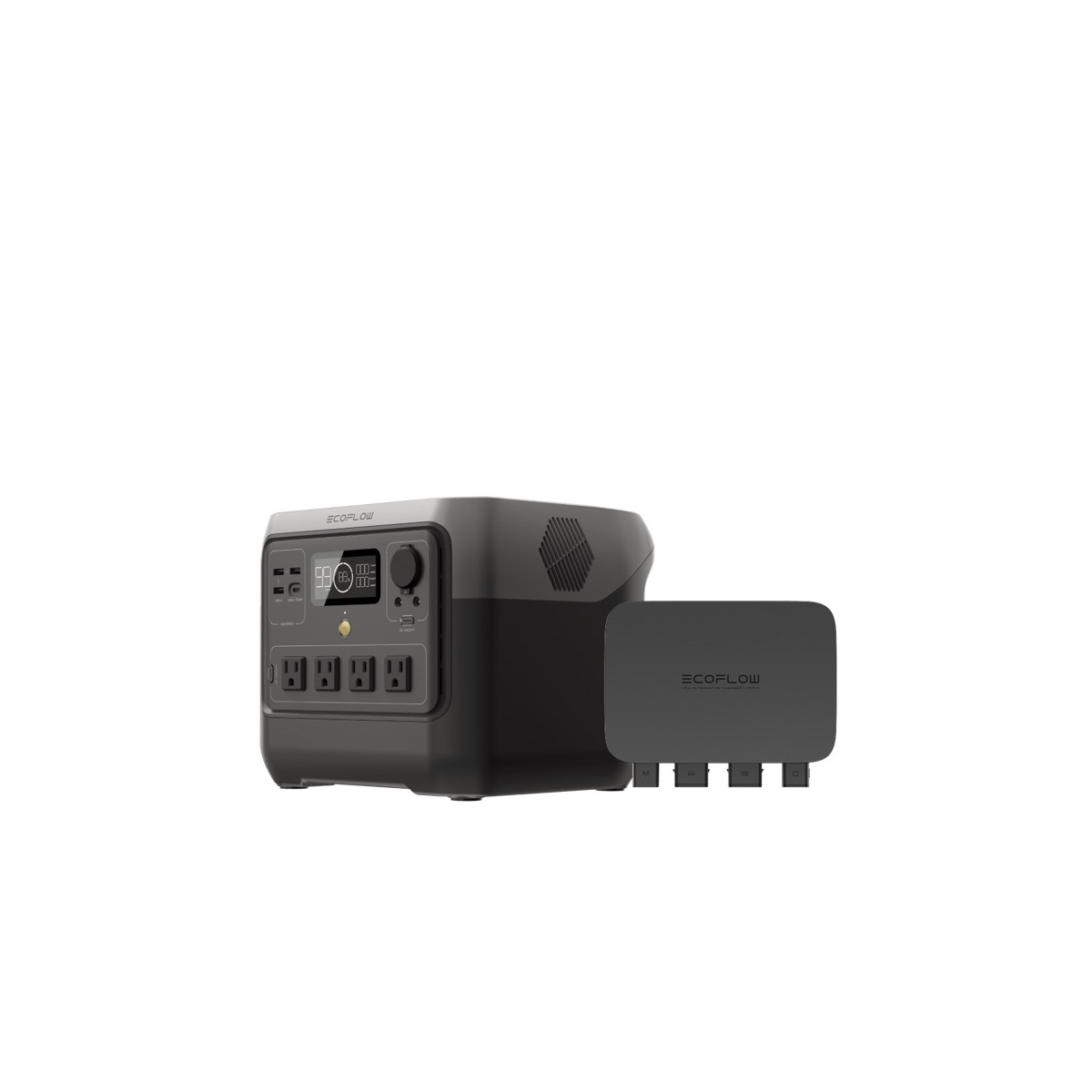 Bộ sạc trạm điện từ máy phát ô tô EcoFlow 500W Alternator Charger (12V/24V) | Chính hãng