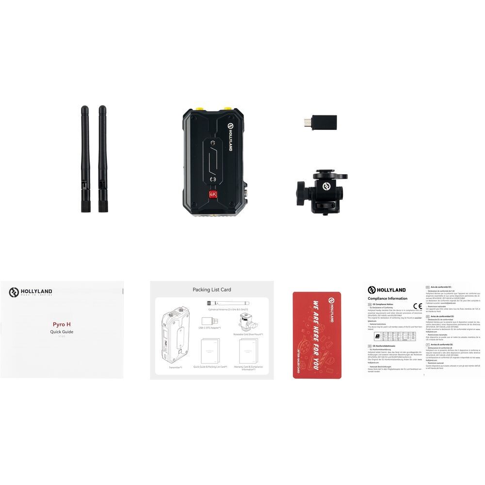 Bộ truyền phát tín hiệu video không dây Hollyland Pyro H 4K HDMI | Transmitter | Chính hãng