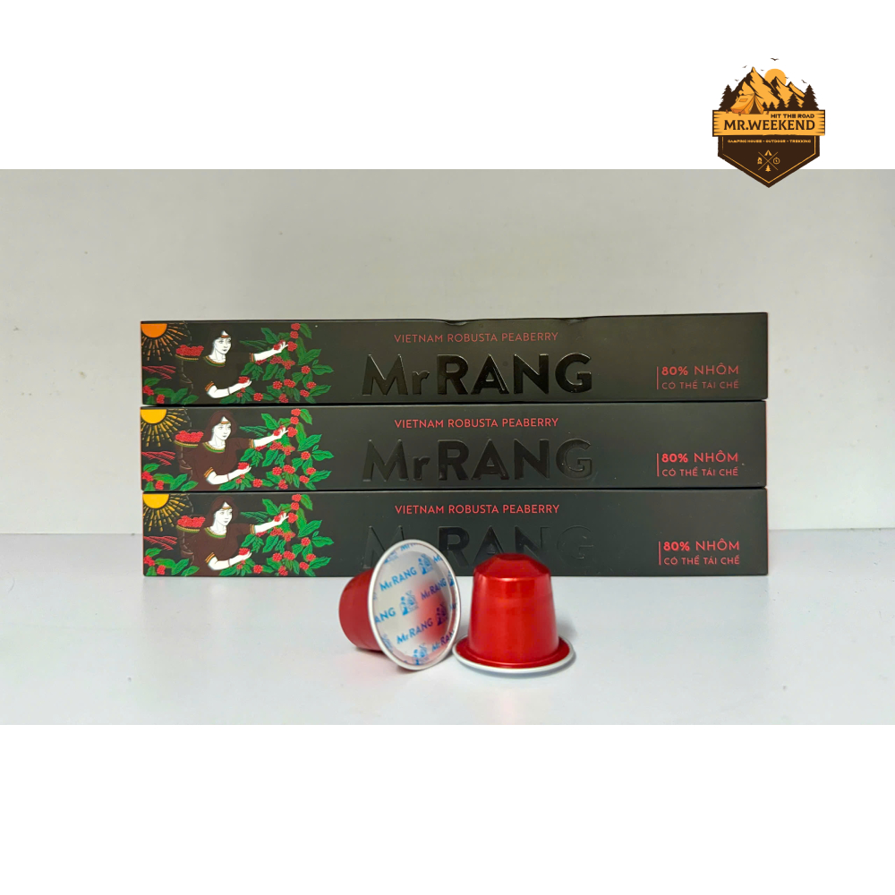 Cà phê viên nén Mr. Rang Robusta Peaberry (10viên/hộp)