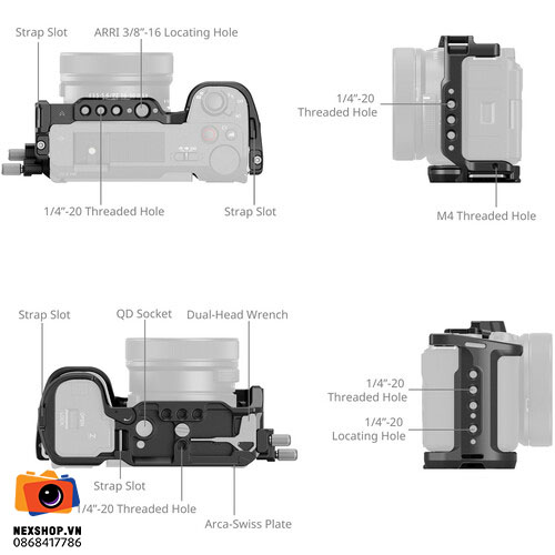 Smallrig Cage Kit for Sony ZV-E10 II |4867 | Full VAT