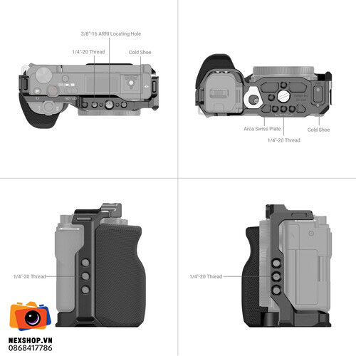 Camera Cage with Grip for Sony ZV-E10 | Full VAT