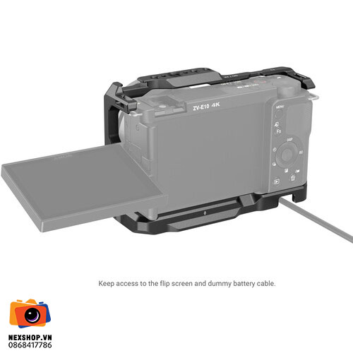Camera Cage with Grip for Sony ZV-E10 | Full VAT