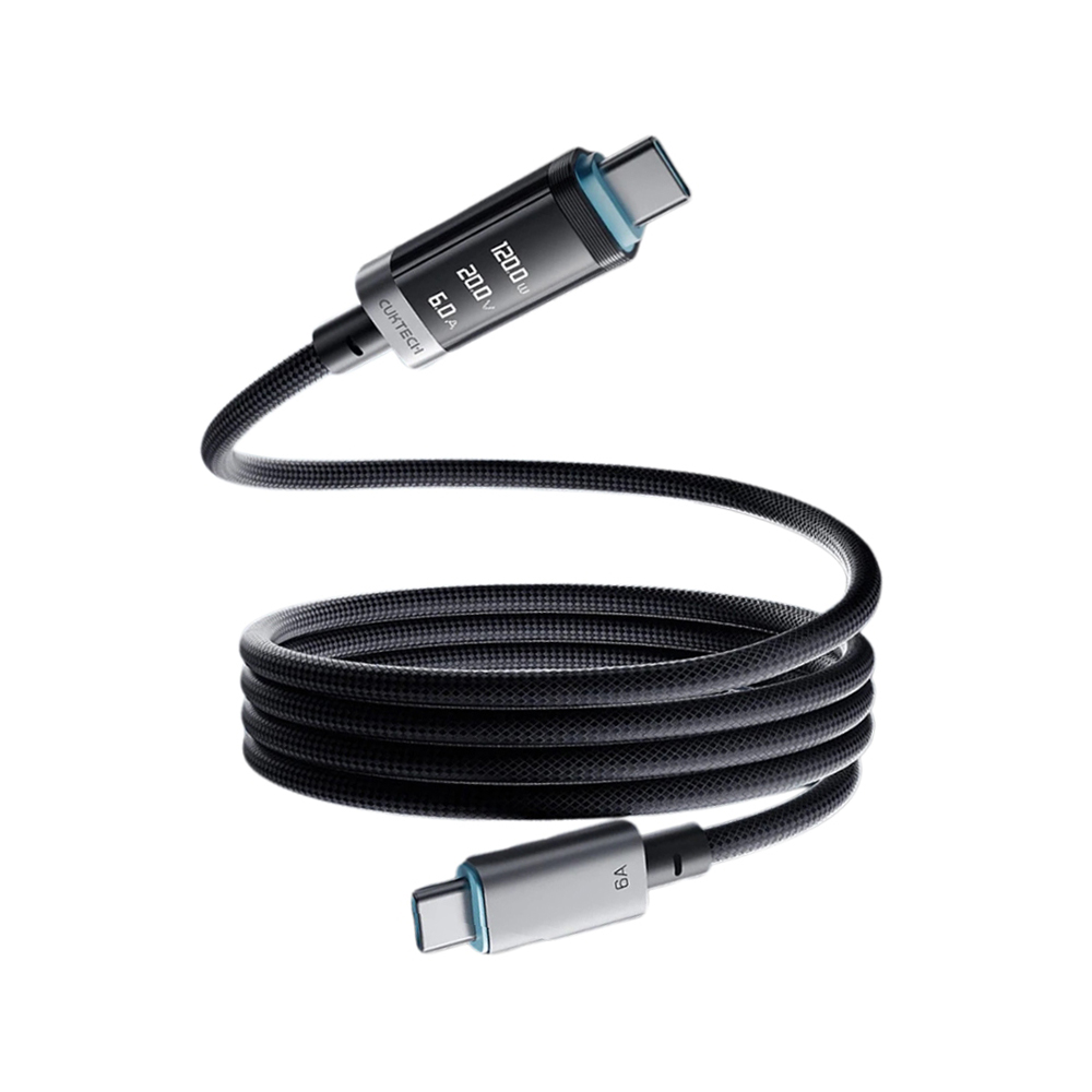 Cáp Cuktech CMC615P Từ Tính 240W Màn Hình OLED | Chính hãng