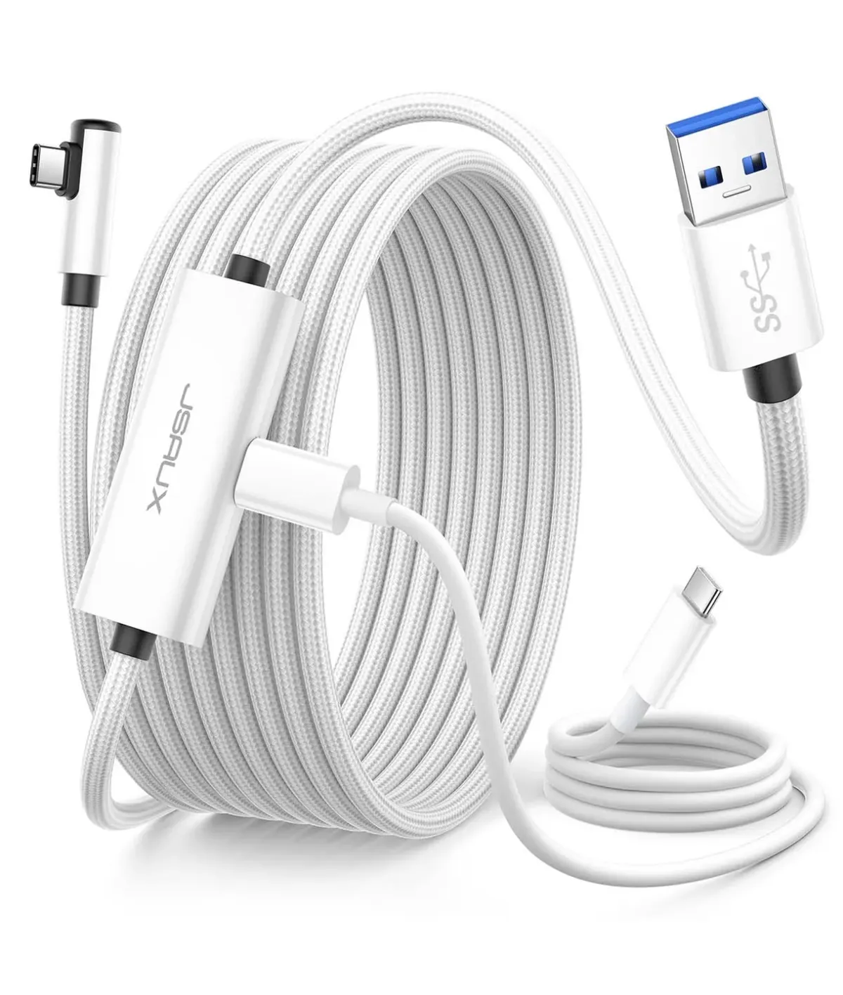 Cáp Link PCVR JSAUX META Link 2-in-1 | Sạc 10W | Chính hãng