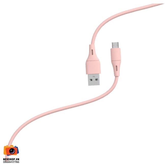 Cáp USB-A to Micro 1m Halo Travel L2M | Hồng