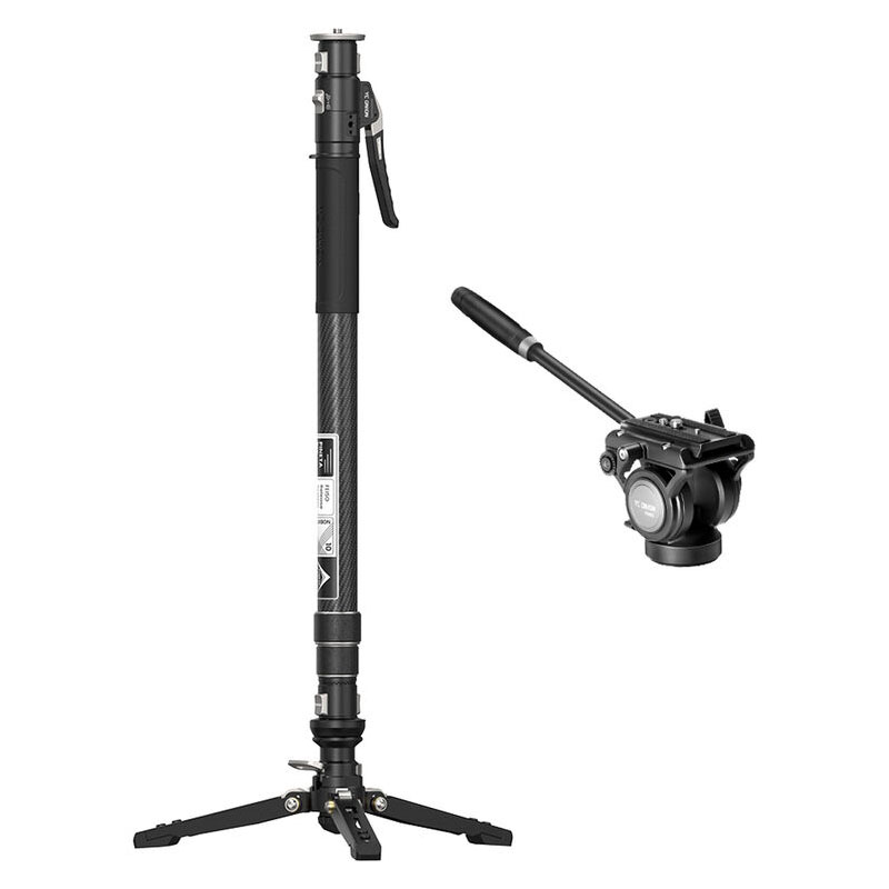 Chân đơn Pineta Pro Carbon Fiber Monopod & FH60S - MQP16260S | Chính hãng