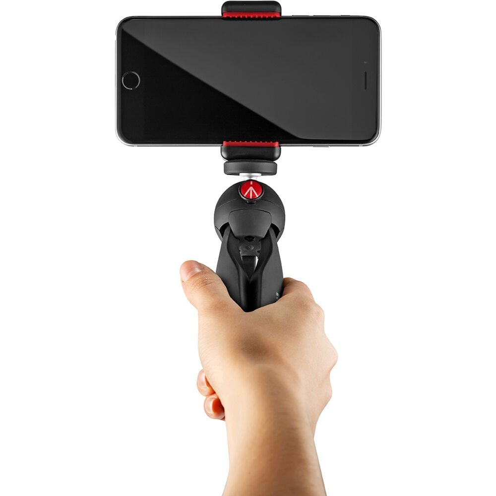 Chân máy Manfrotto PIXI Mini Tripod with Phone Clamp Black