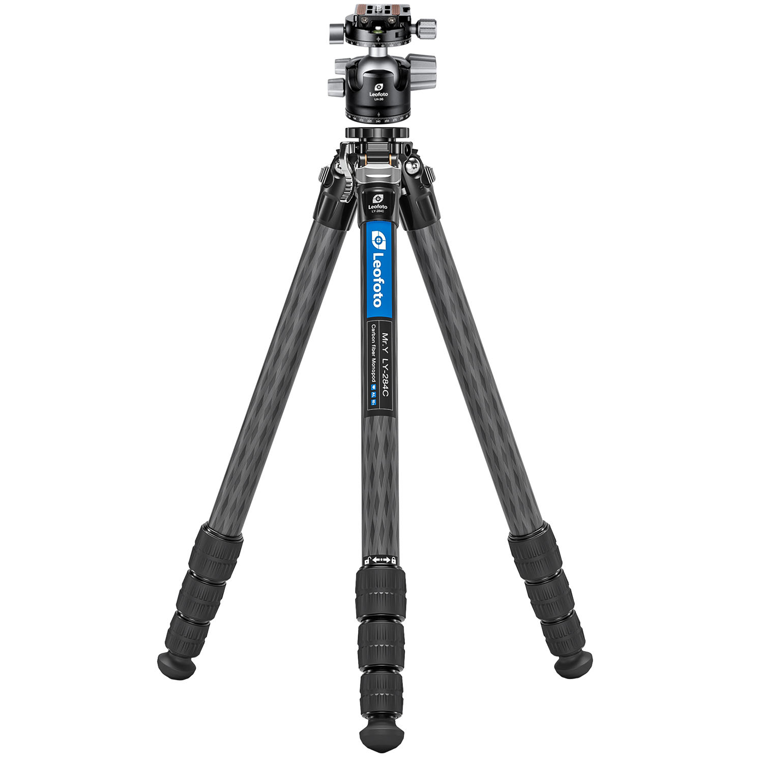 Chân máy ảnh Tripod Leofoto Mr.Y - LY-284C+LH-36R (đen)