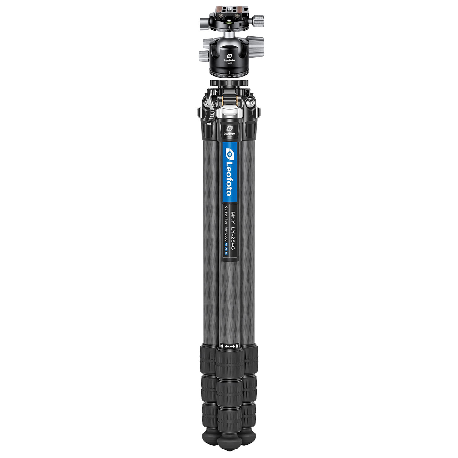 Chân máy ảnh Tripod Leofoto Mr.Y - LY-284C+LH-36R (đen)