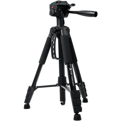 Chân máy quay K&F Concept S254A3 kèm củ Video Head BV07 (quay góc ngang 90° Flat-lay) | Chính Hãng | Fullvat