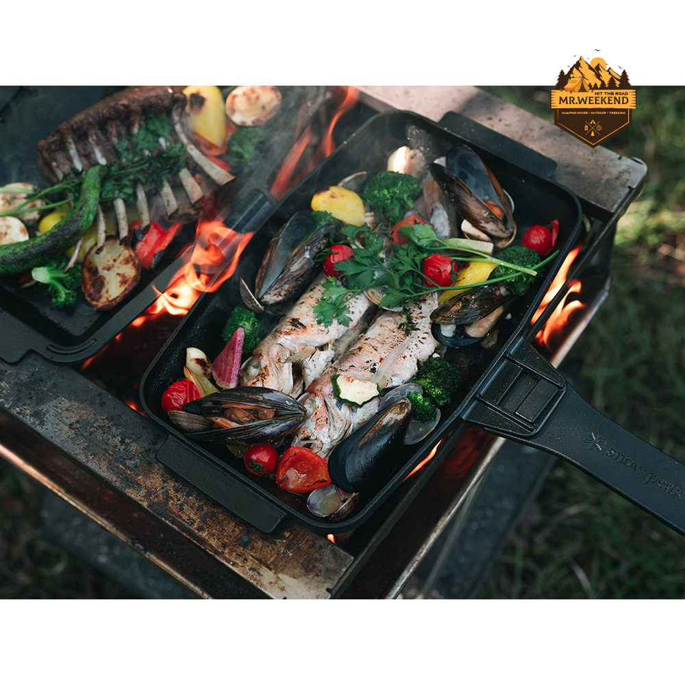Chảo Snow peak TAKIBI Sand Skillet, GR-050 | Chính hãng