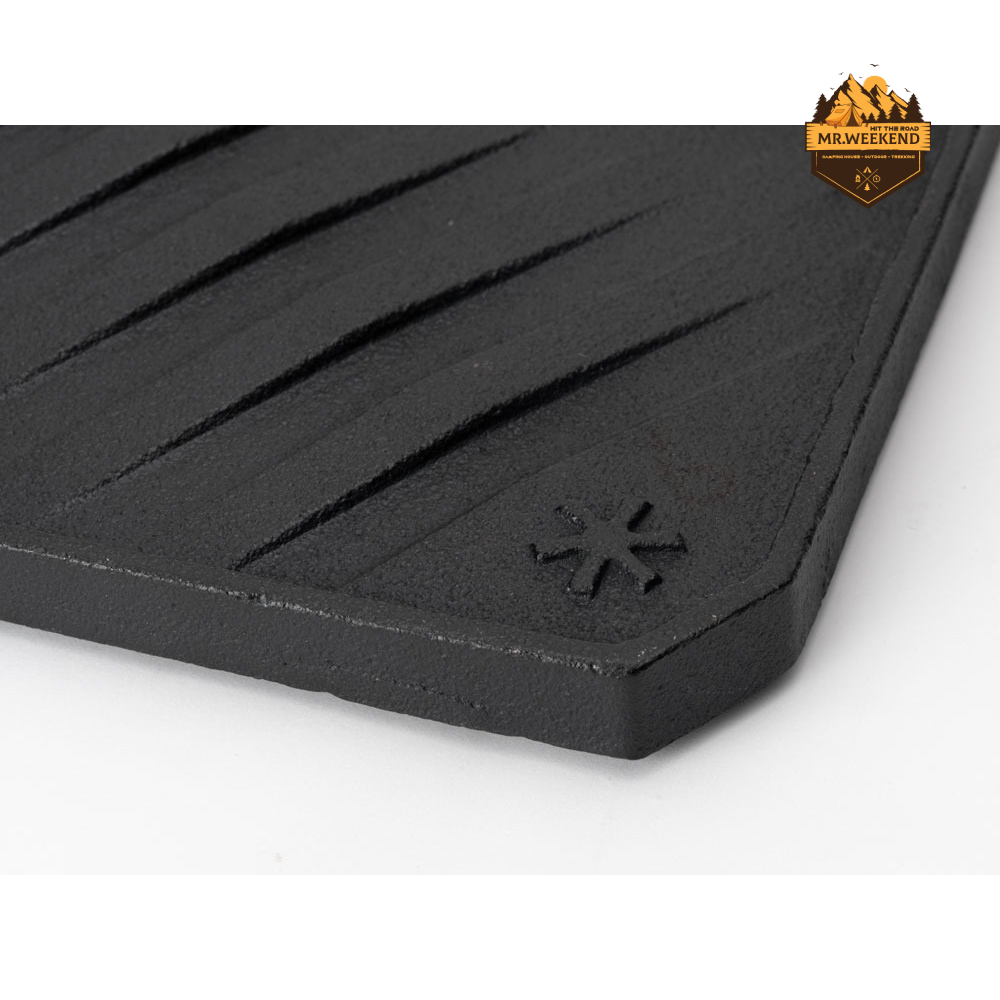 Chảo gang Snow peak Giga Power Stove Rectangular Griddle , CS-150 | Chính hãng
