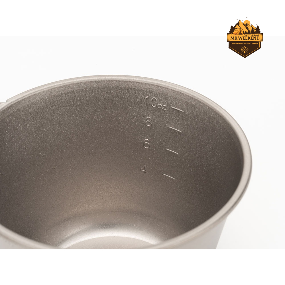 Chén Snow peak Deep titanium sherpa cup with Lid , E-314 | Chính hãng