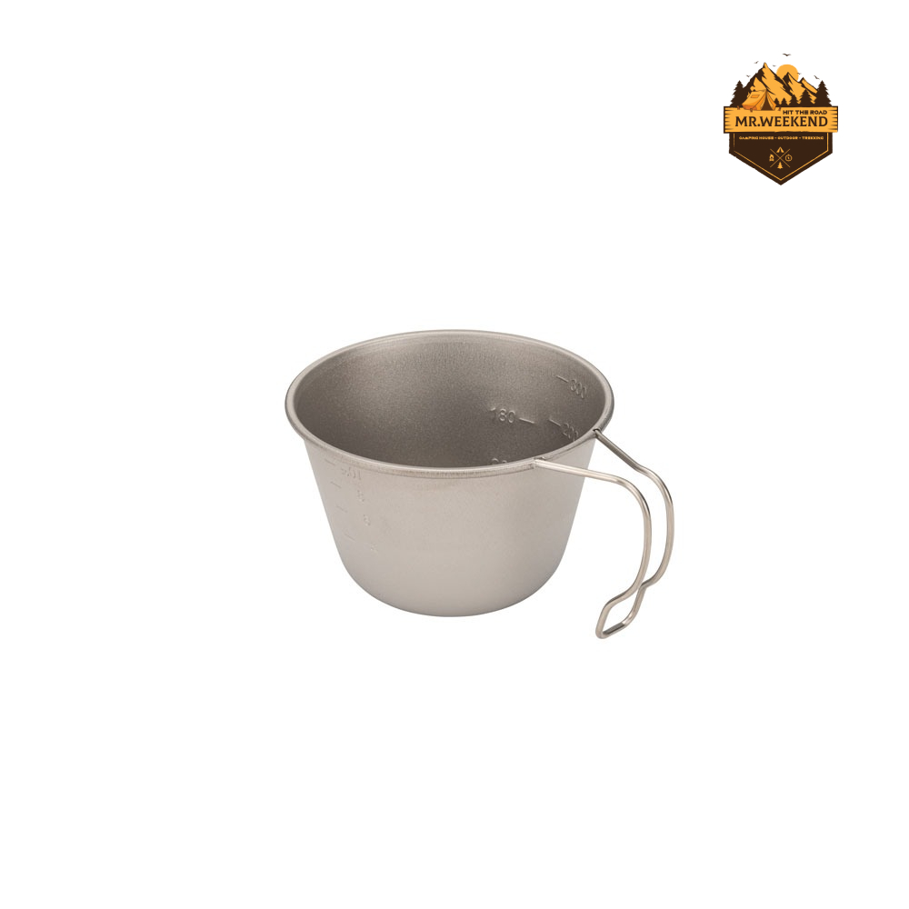 Chén Snow peak Deep titanium sherpa cup with Lid , E-314 | Chính hãng